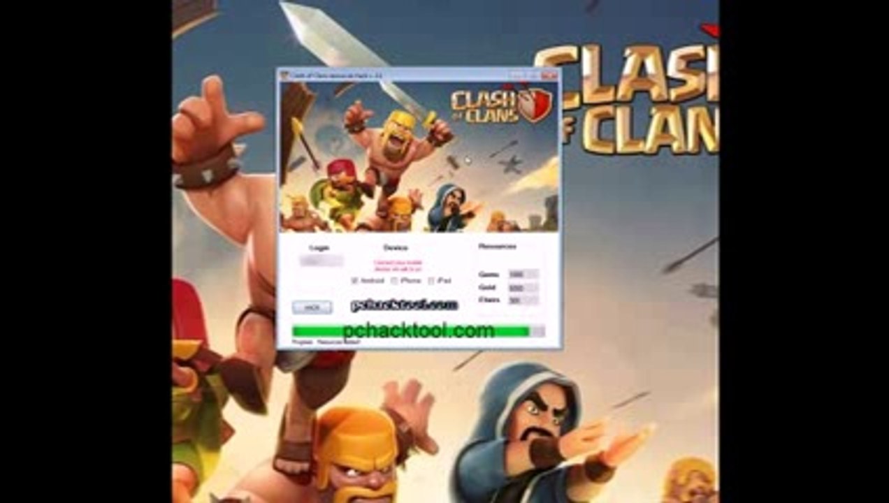 Clash of Clans unlimited Gems Gold and Elixir hack 2014 download