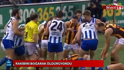 Rakibini boğarak öldürüyordu