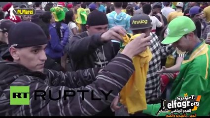 الجماهير البرازيليه تحرق قميص نيمار بعد الفضيحة