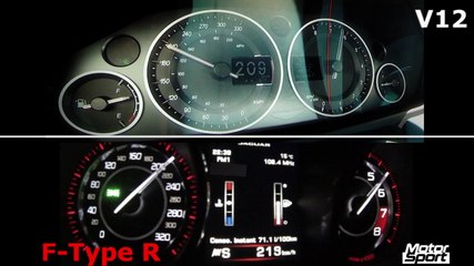 Battle : Aston V12 Vantage S VS Jaguar F-Type R