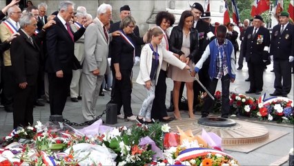 5 juillet 2014- Commémoration du Massacre d'Oran sous l'Arc de Triomphe de Paris