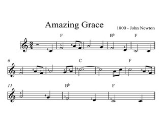 Amazing Grace DIGITAL SHEET MUSIC Piano Organ & Keyboard: Book 2