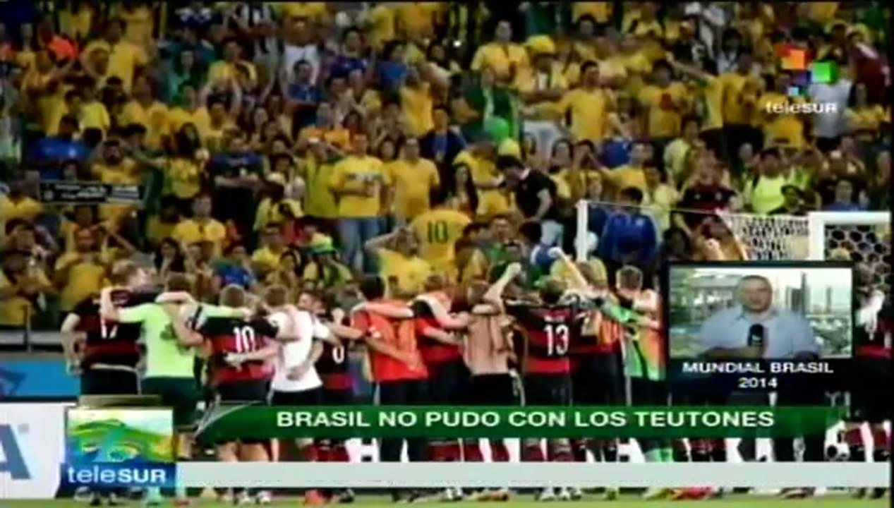 Lágrimas y desmanes en Brasil por derrota frente a Alemania