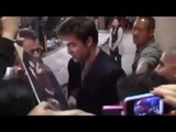 Robert Pattinson greets his fans outside of Jimmy Kimmel Live in Hollywood