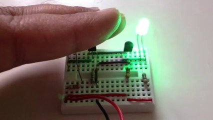 Dark Sensor using LDR On Breadboard