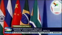 BRICS: Irá a Brasil el primer ministro de la India