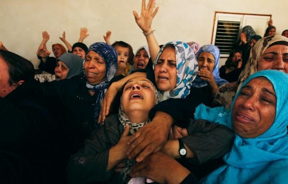 Dunya News - Funeral prayers of Palestinians martyred in Israel's brutal bombardment offered