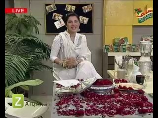 Gulkand Ka Meetha Sharbat-e-Gulab,Khoya Korma and Kalakand ka Paratha - Zaiqa