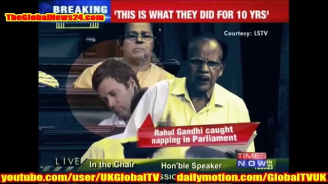 Rahul Gandhi,Congress Vice President caught sleeping during price rise debate in Lok Sabha