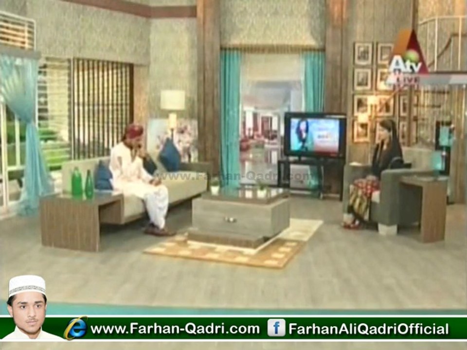 Ya Nabi Sub Karam Hai Tumhara - Farhan Ali Qadri Live Morning With Farha ATV - 7 JULY 2014