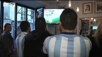 Football / L'ambiance monte chez les supporters argentins à Paris - 09/07