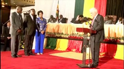 MIRCEA CONSTANTINESCU-EUROPEAN ACADEMICIAN DELIVERS WELCOMING STATEMENT FOR MINISTER WALTER MZEMBI