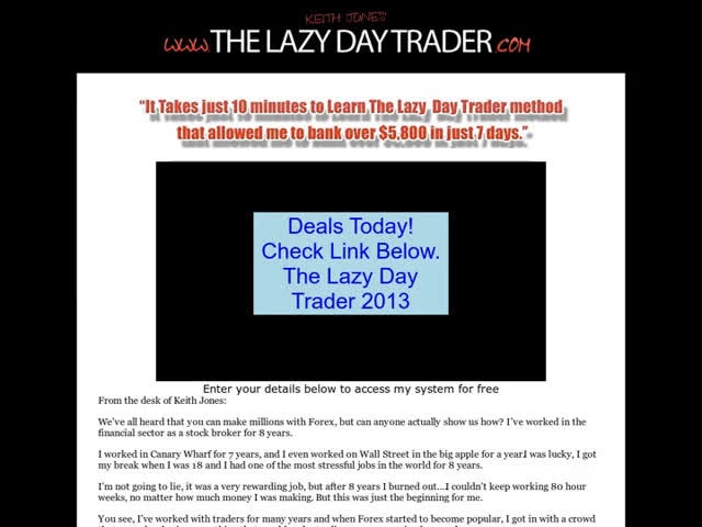 Discount on The Lazy Day Trader 2013