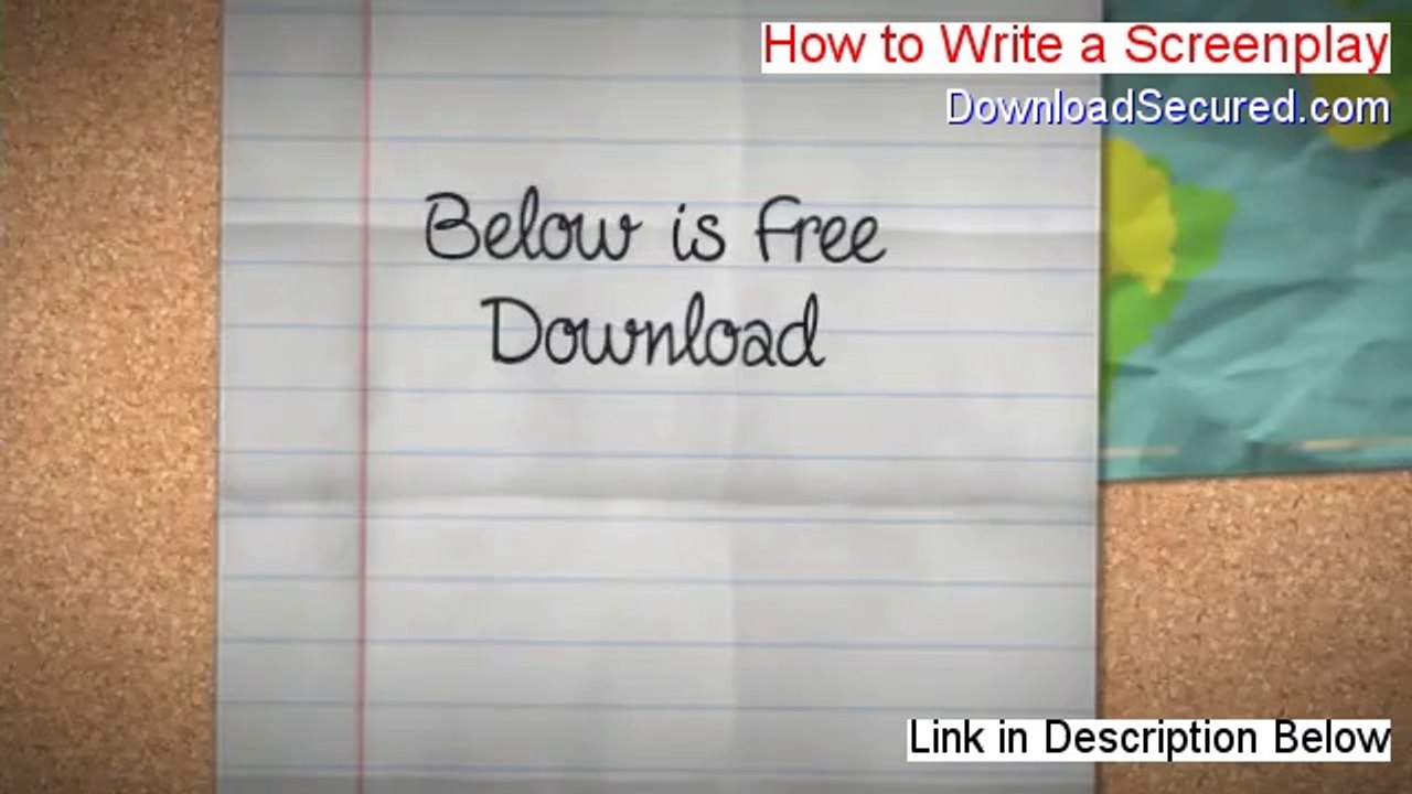 How to Write a Screenplay Download Free (Legit Download 2014)