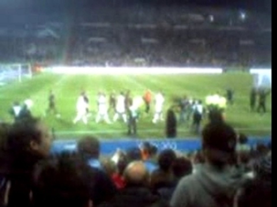 OM PSG 4/02/07 Entrée  joueurs + tifos