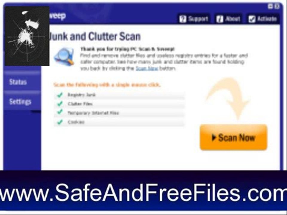 Get PC Scan & Sweep 7.1.9 Serial Code Free Download