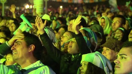 Argentina celebrates victory over the Dutch
