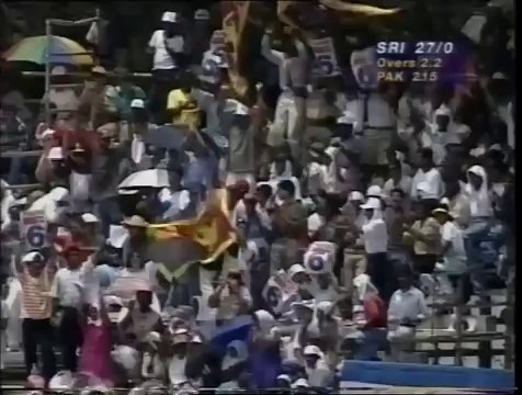Sanath Jayasuriya 76 off 28 balls FASTEST 50 EVER! vs Pakistan 1996