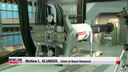 U.S. Navy unveils electromagnetic railgun