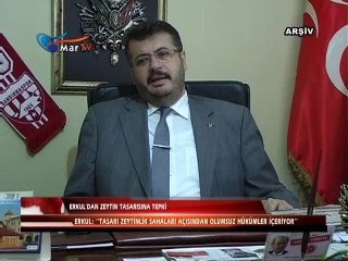 ERKUL'DAN ZEYTİN TASARISINA TEPKİ