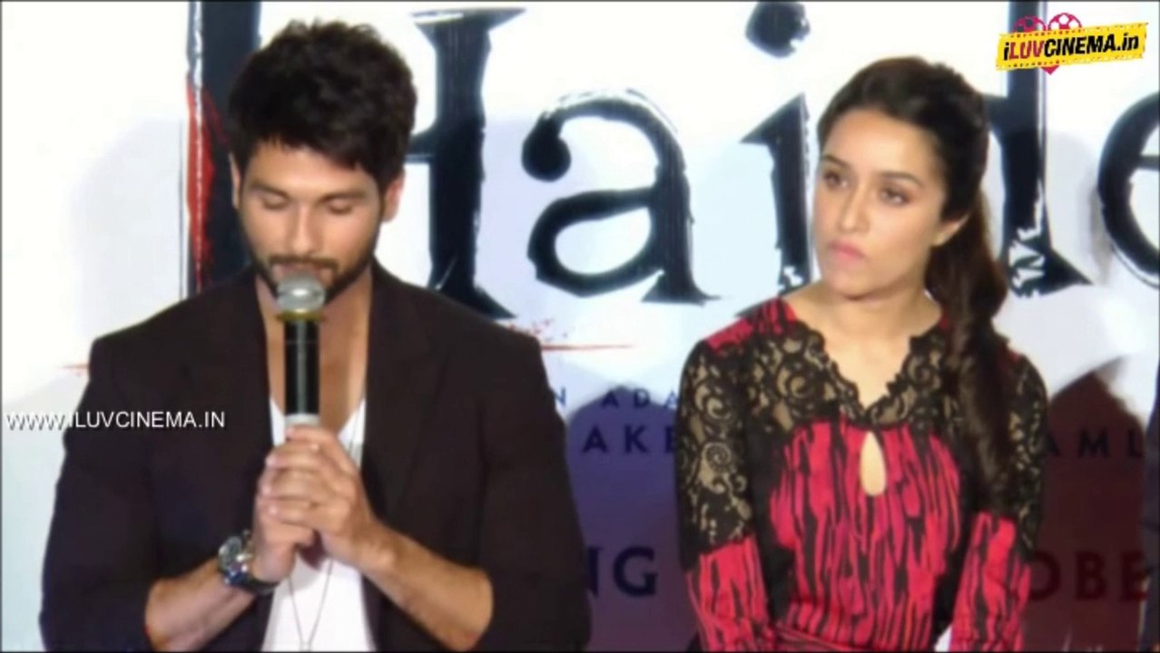 Haider Movie Trailer Launch By Shahid & Shraddha Kapoor @ www.iluvcinema.in