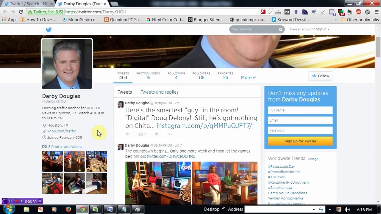 Twitter: How to search with parameter without sign up