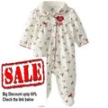 Cheap Deals Little Me Baby-Girls Newborn Holiday Holiday Velour Footie Review