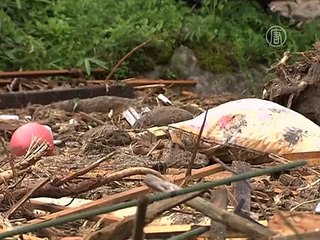 Оползень в Японии снёс дома и убил ребенка