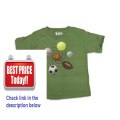 Cheap Deals Mis Tee V-Us - Toddler Boys Short Sleeve Sports T-Shirt, Olive Review