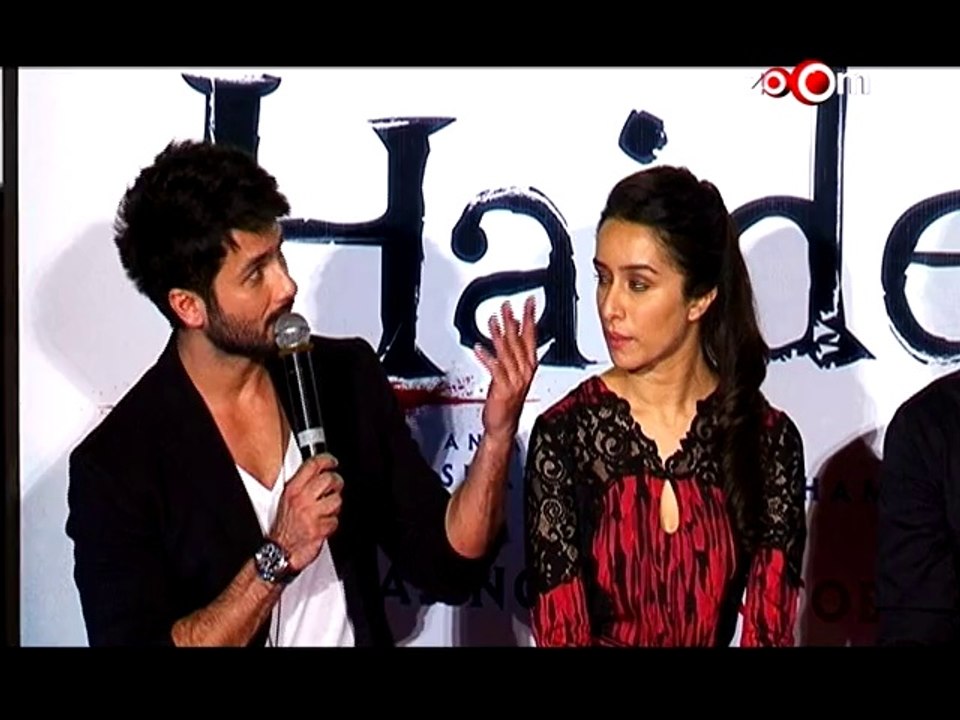 Haider Movie - Shahid Kapoor, Shraddha Kapoor and Tabu  - First Look launch