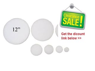 Best Deals 12" x 1" Styrofoam Arts & Crafts Discs Circles (12 Pack) Review