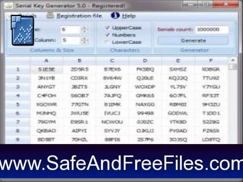 Get Serial Key Generator 5.1 Activation Code Free Download