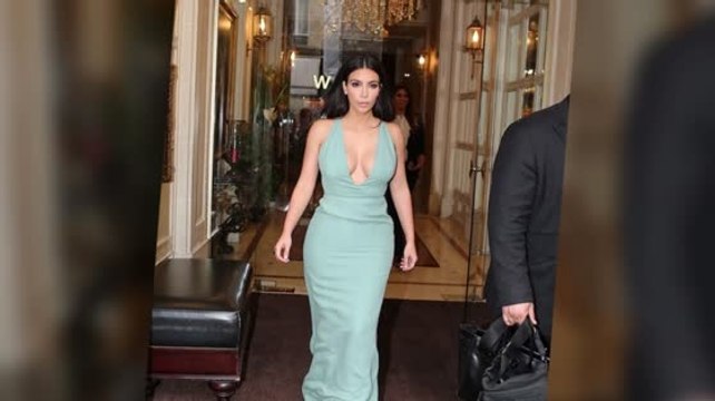 Kim Kardashian Goes Braless at Paris Fashion Week