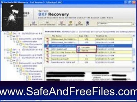 Get SysTools BKF Recovery 5.4 Serial Code Free Download