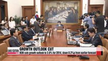 Korea's central bank cuts growth outlook for this year to 3.8%