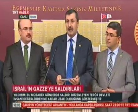 TBMM Türk - Filistin Dostluk Grubu Başkanı Ak Parti Çorum Milletvekili Murat Yıldırım, İsrail'in Gazze’ye Yönelik Saldırısına İlişkin Basın Açıklaması Yaptı