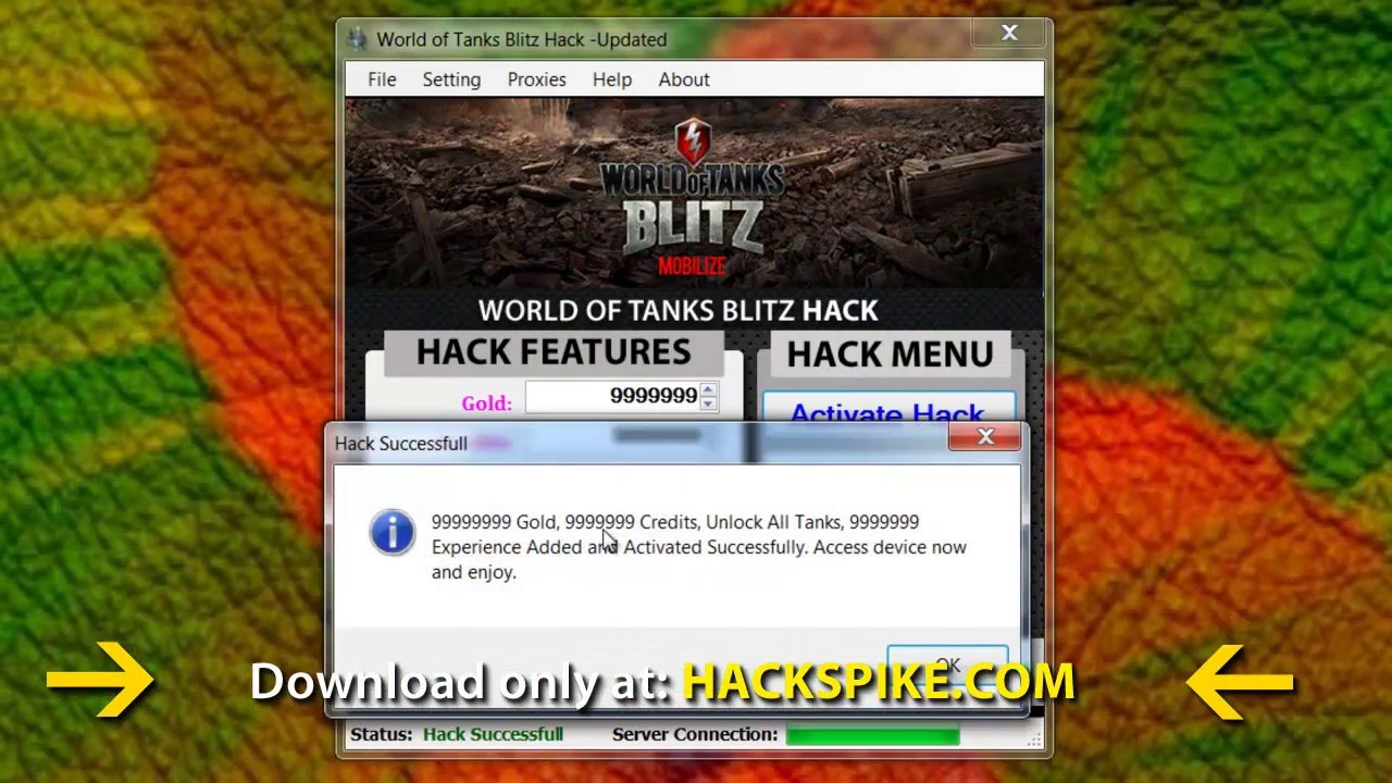 Working World of Tanks Blitz Cheat get 99999999 Gold - World of Tanks Blitz Credits and Gold Cheats