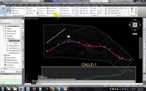 Tutoriales RG - AutoCAD Civil 3D 2014 - 32-CREAR PERFIL RAPIDO