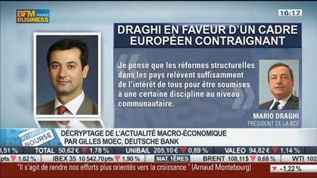 Arnaud Montebourg peut-il redresser l'économie de la France ?: Gilles Moec, dans Intégrale Bourse - 10/07