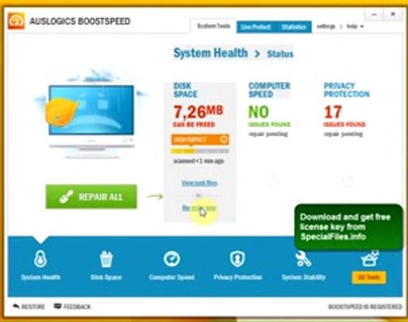 Auslogics BoostSpeed License Key