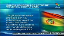 Bolivia condena enérgicamente violencia israelí contra Palestina
