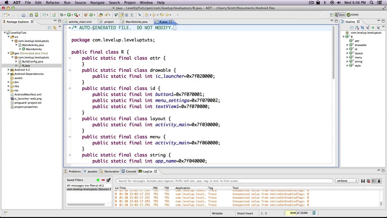 Android Development Tutorials #7 - Using Java to Manipulate Our Layout