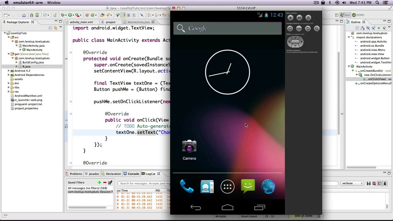 Android Development Tutorials #8 - Changing Text With A Button