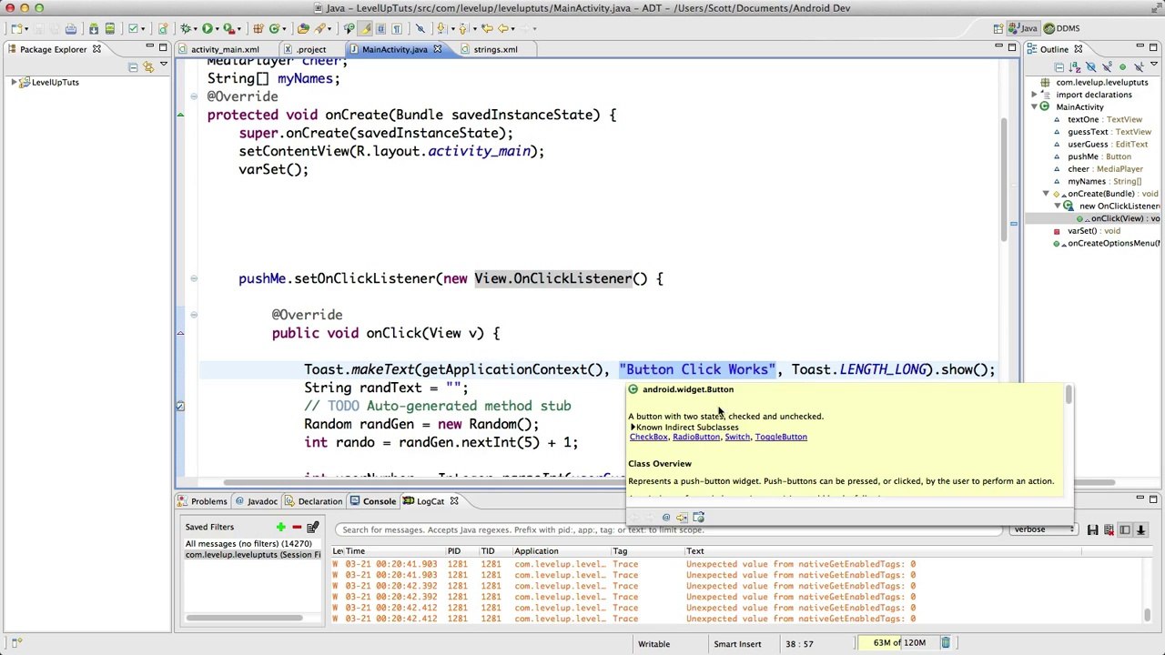 Android Development Tutorials #21 - Toast Messages