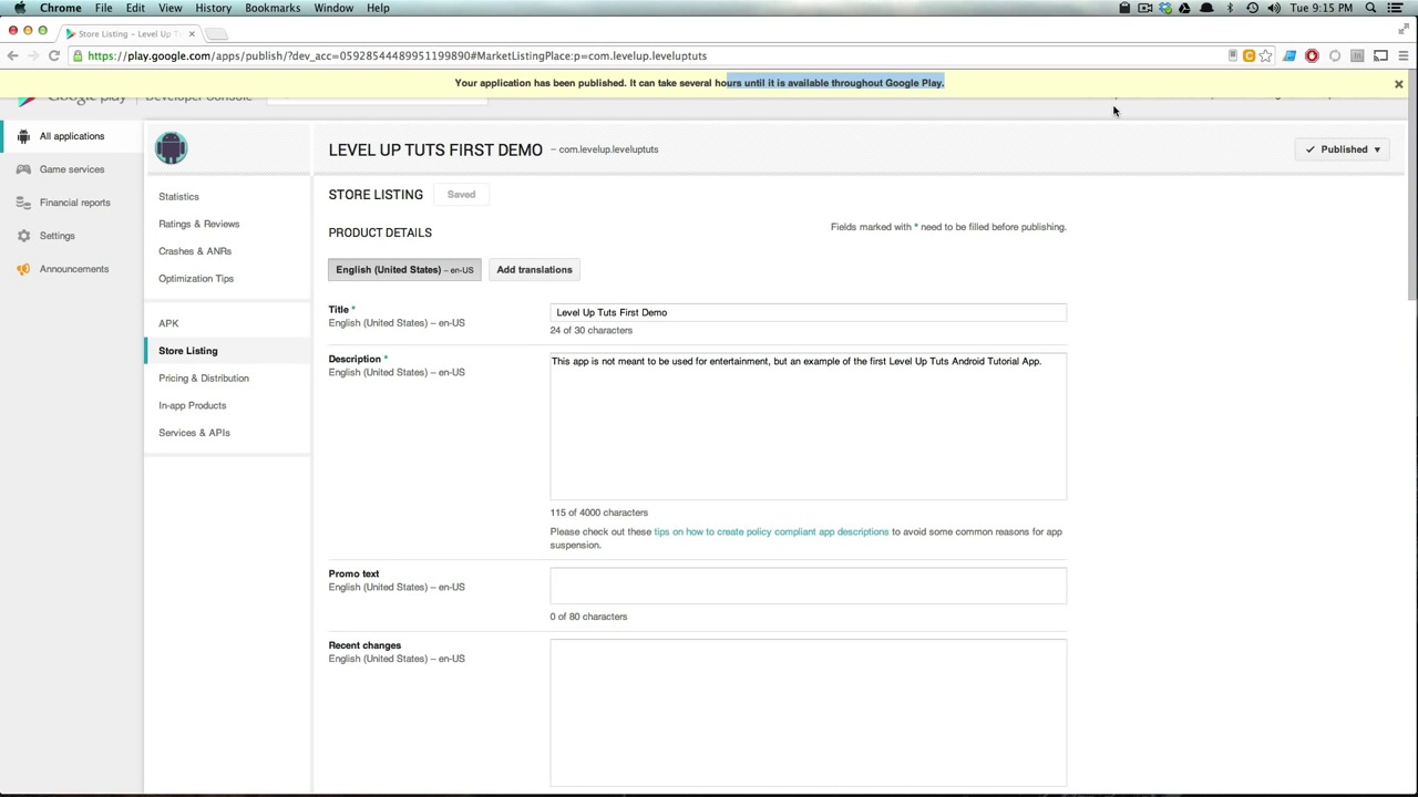Basic Android Development Tutorials