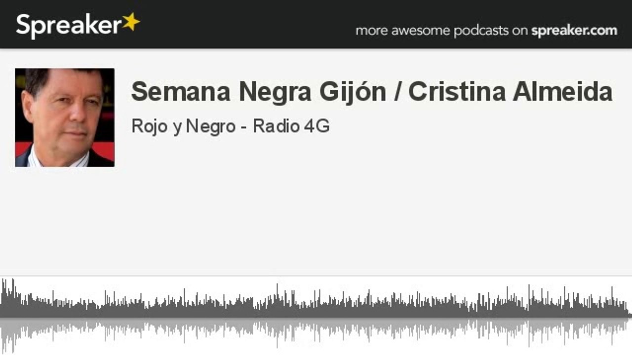 Semana Negra Gijón / Cristina Almeida (hecho con Spreaker)