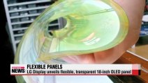 LG Display unveils flexible, transparent OLED panels (UrduPoint.com)