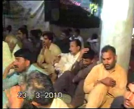 Zakir Allama Aagha Ali Hussain Qummi Biyan Darbar e Yazied yadgar majlis at Hafizabad