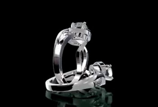 18K Gold and 0.35 Carat E Color VS2 Clarity Diamond Ring