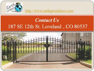 Add beauty and security to your home with gate installation Loveland